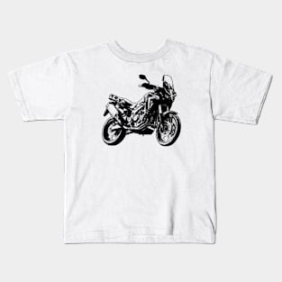 CRF1100L Africa Twin Adventure Bike Sketch Art Kids T-Shirt